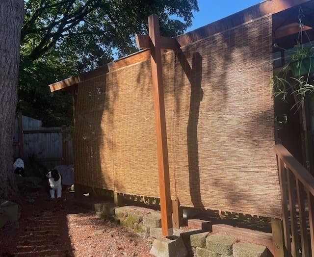 VTEG Bidai Kayu (4feet width) Wooden Blind Outdoor Blind Meranti Wood photo review