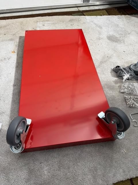 3 Tier Rolling Tool Cart on Wheels. 660LBS Load Capacity Heavy Duty Utility Tool Cart with Pegboard for Repair Shop. Garage. Warehouse. Workshop photo review