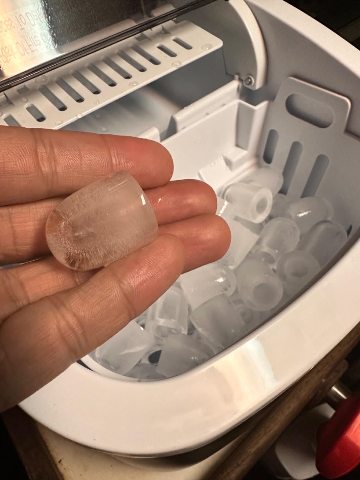 Hicon Ice Maker Machine 16M 16AL 26YB Home Ice Machine Dormitory Mini Ice Maker (16M With Handle) 15KG/24h photo review