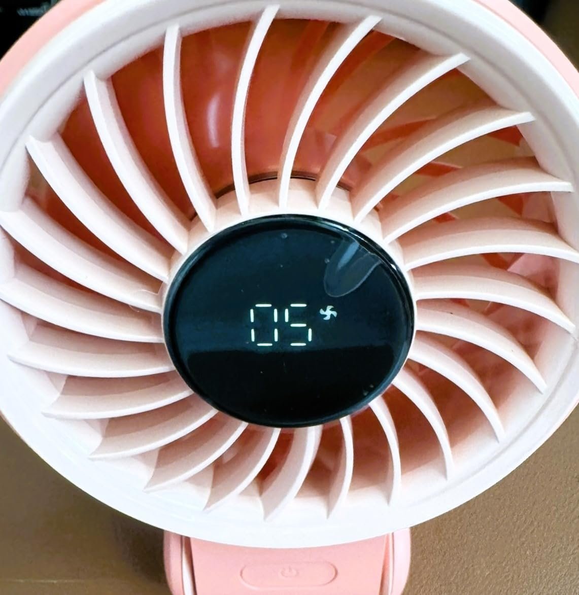 JISULIFE Handheld Fan Life7 – Ultimate Flexibility: High-Power Motor. LED Display. 19.5 Hrs Cooling. 5000mAh Rechargeable. 5-Speed. Foldable Design. 3-IN-1 Portable Fan for Travel Cruise Beach(Grey) photo review