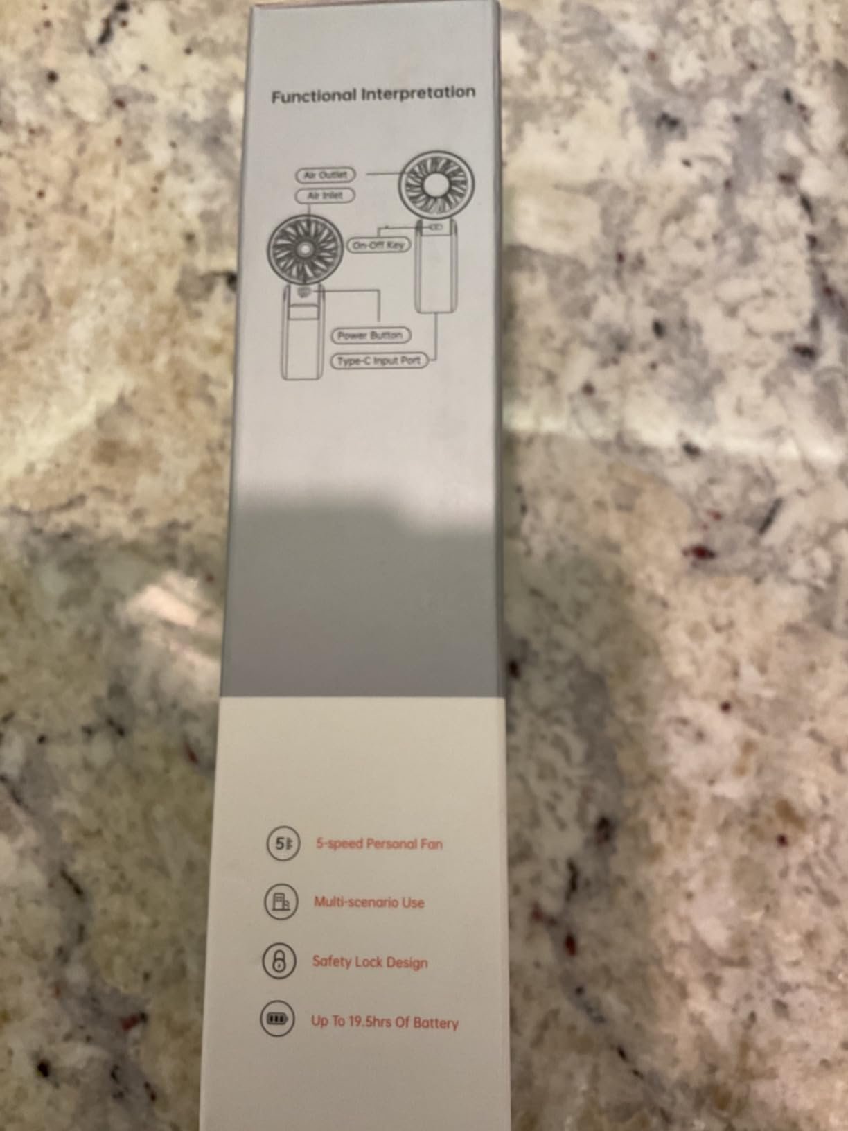 JISULIFE Handheld Fan Life7 – Ultimate Flexibility: High-Power Motor. LED Display. 19.5 Hrs Cooling. 5000mAh Rechargeable. 5-Speed. Foldable Design. 3-IN-1 Portable Fan for Travel Cruise Beach(Grey) photo review