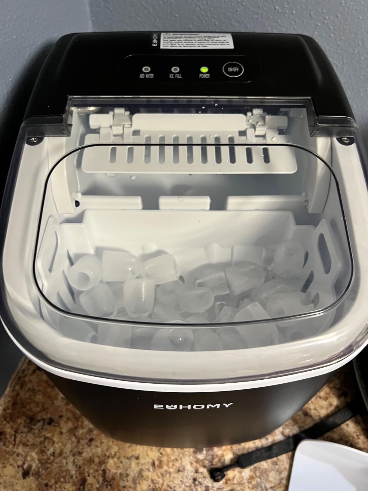 Hicon Ice Maker Machine 16M 16AL 26YB Home Ice Machine Dormitory Mini Ice Maker (16M With Handle) 15KG/24h photo review