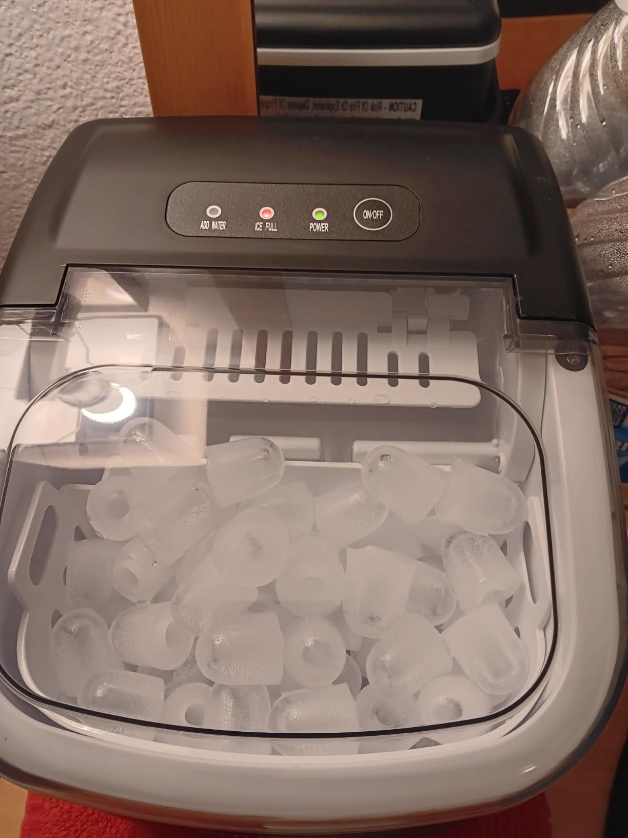 Hicon Ice Maker Machine 16M 16AL 26YB Home Ice Machine Dormitory Mini Ice Maker (16M With Handle) 15KG/24h photo review