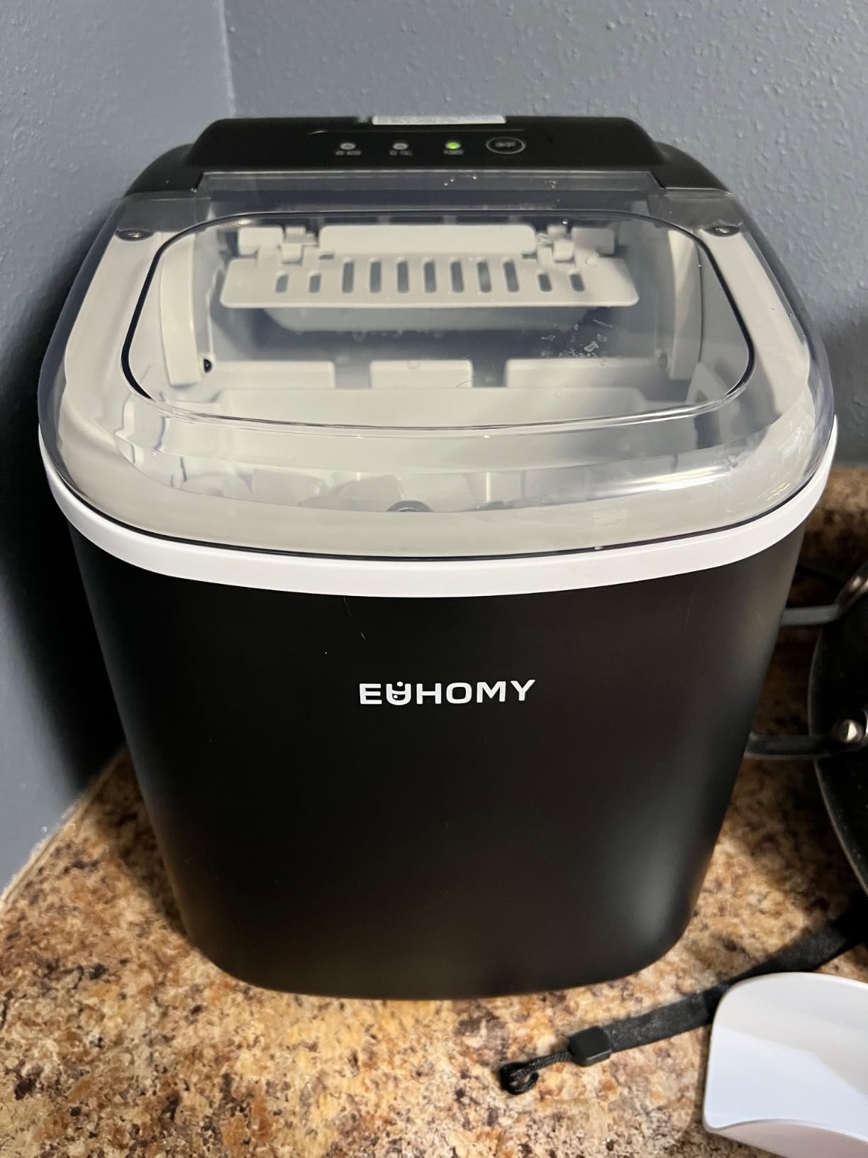 Hicon Ice Maker Machine 16M 16AL 26YB Home Ice Machine Dormitory Mini Ice Maker (16M With Handle) 15KG/24h photo review