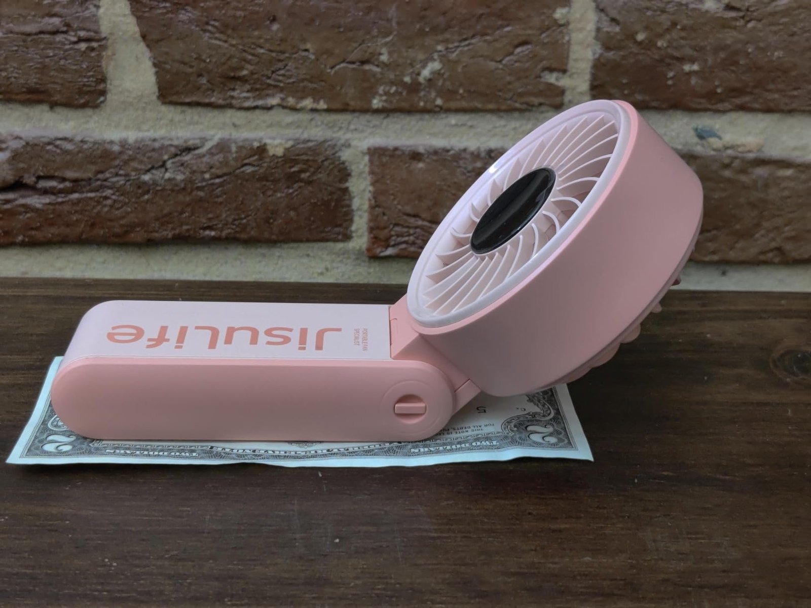 JISULIFE Handheld Fan Life7 – Ultimate Flexibility: High-Power Motor. LED Display. 19.5 Hrs Cooling. 5000mAh Rechargeable. 5-Speed. Foldable Design. 3-IN-1 Portable Fan for Travel Cruise Beach(Grey) photo review