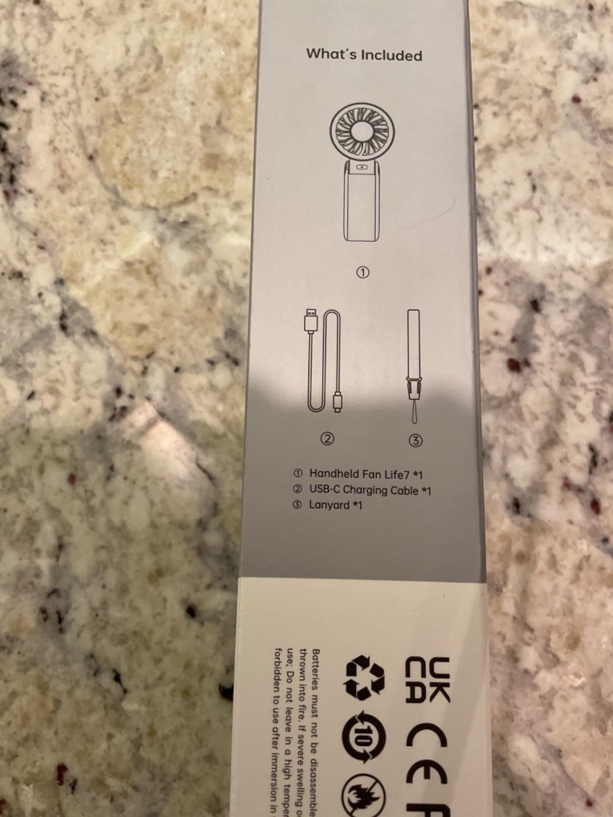 JISULIFE Handheld Fan Life7 – Ultimate Flexibility: High-Power Motor. LED Display. 19.5 Hrs Cooling. 5000mAh Rechargeable. 5-Speed. Foldable Design. 3-IN-1 Portable Fan for Travel Cruise Beach(Grey) photo review