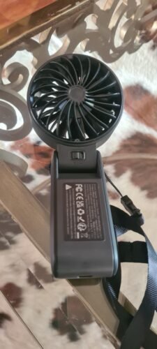 JISULIFE Handheld Fan Life7 – Ultimate Flexibility: High-Power Motor. LED Display. 19.5 Hrs Cooling. 5000mAh Rechargeable. 5-Speed. Foldable Design. 3-IN-1 Portable Fan for Travel Cruise Beach(Grey) photo review