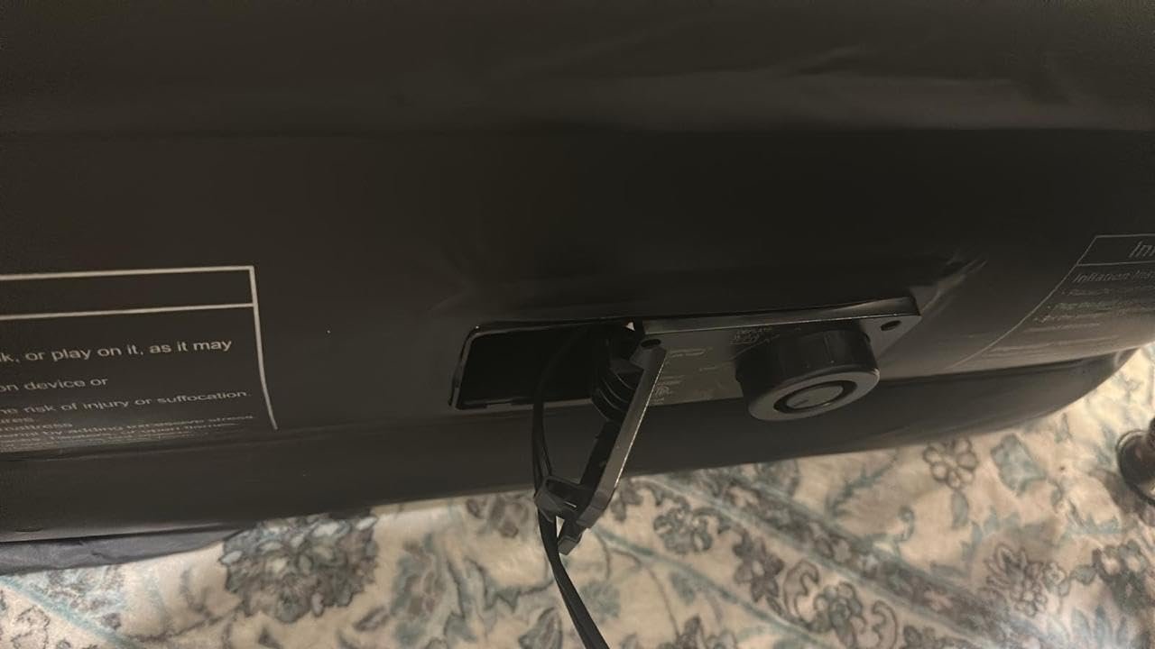 Queen Air Mattress with Built-in Pump. 18 Raised Blow Up Mattress. 800 lbs Max Honeycomb Air Bed. 48Hr Leak-Proof Test. 3min Inflatable Mattress for Home. Guests. Camping. Colchones inflables photo review