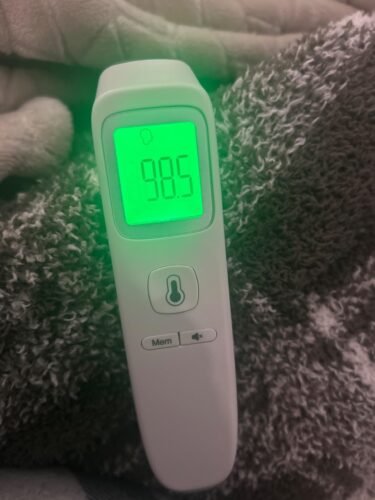 No-Touch Thermometer for Adults and Kids. Accurate Digital Baby Thermometer. Fever Alarm & Silent Mode. 2 in 1 Forehead & Object Mode photo review