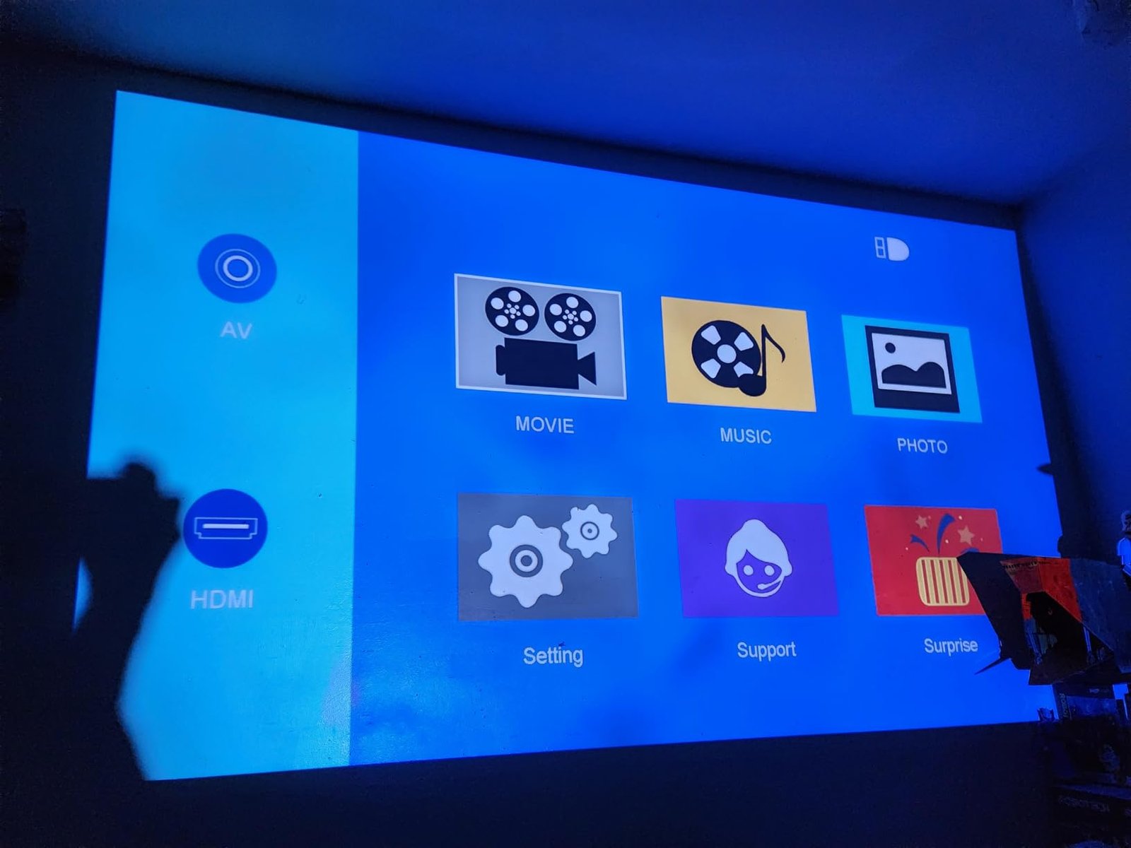 Official Licensed Google TV Smart Projector. HAPPRUN 4K UHD Home Theater with Dolby Sound. Wi-Fi & Bluetooth. Built-in Streaming Apps. Compatible with Games Consoles & Smartphone. Indoor & Outdoor Use photo review