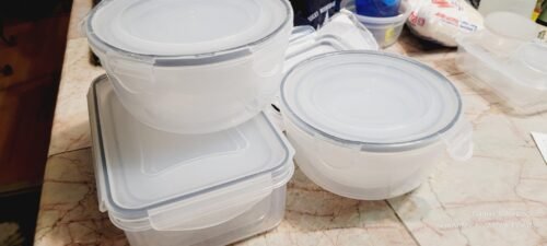 JSCARES 40 PCS Food Storage Containers with Lids Airtight (20 Lids &20 Containers) - Leakproof Meal-Prep Containers for Kitchen Storage Reusable Plastic Microwave/Dishwasher Safe with Labels & Pen photo review