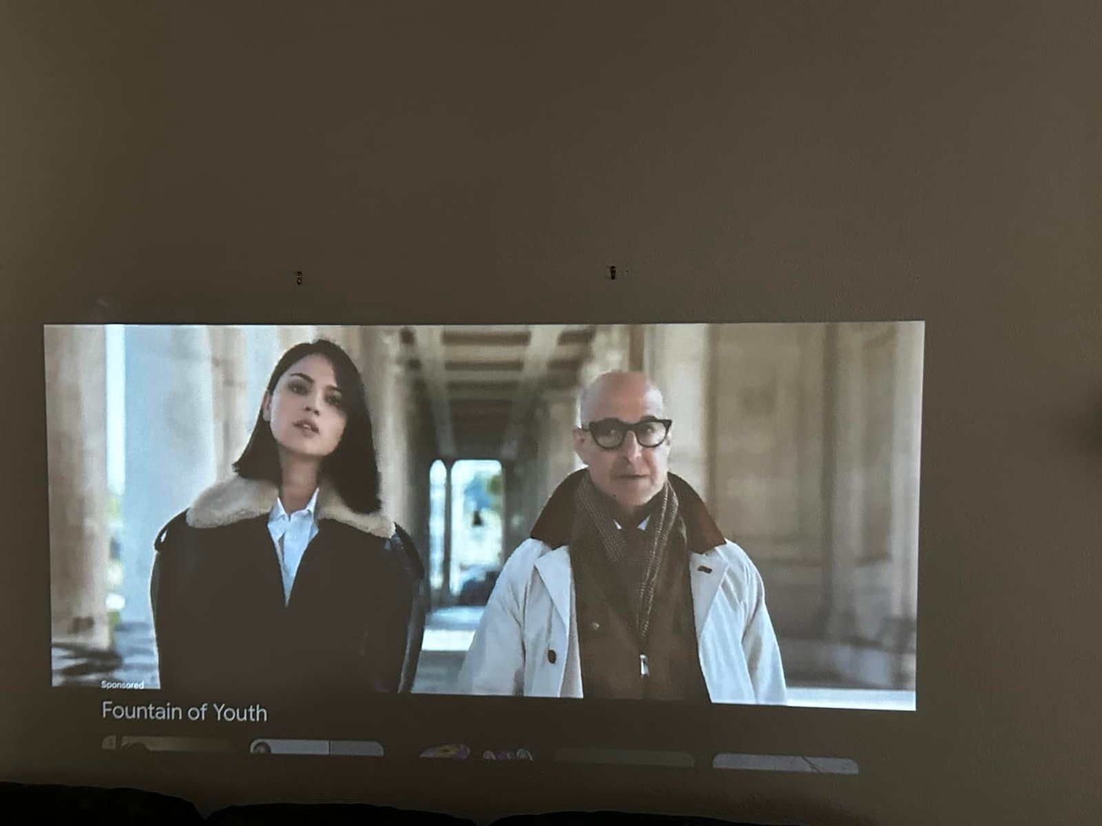 Official Licensed Google TV Smart Projector. HAPPRUN 4K UHD Home Theater with Dolby Sound. Wi-Fi & Bluetooth. Built-in Streaming Apps. Compatible with Games Consoles & Smartphone. Indoor & Outdoor Use photo review