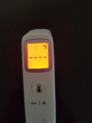 No-Touch Thermometer for Adults and Kids. Accurate Digital Baby Thermometer. Fever Alarm & Silent Mode. 2 in 1 Forehead & Object Mode photo review