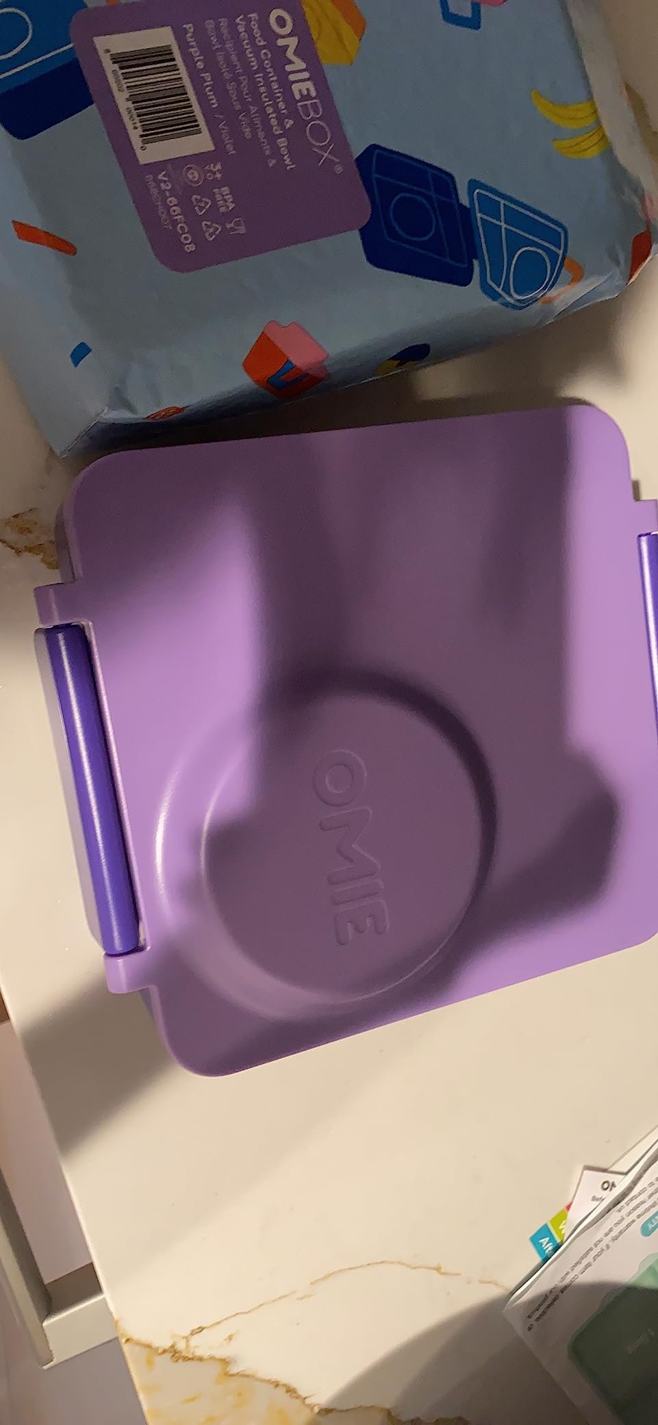 Omie OmieBox Bento Box for Kids - Insulated Lunch Box with Leak Proof Food Jar - 3 Compartments. 2 Temperature Zones - (Meadow) photo review