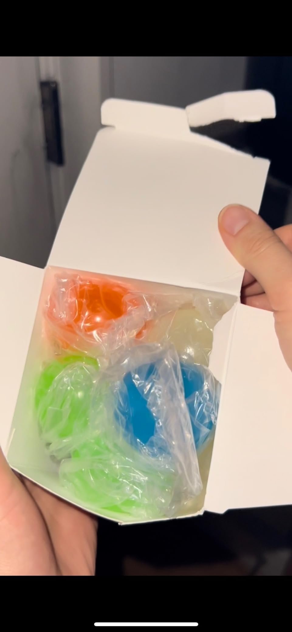 Glow in The Dark Sticky Balls That Stick to The Ceiling.Stress Balls for Kids and Adults.Glowing Sticky Balls.ASMR Cool Stuff for Teens.Elevated Balls.Ceiling Balls.Lumi Balls.Stocking Stuffers(4Pcs) photo review