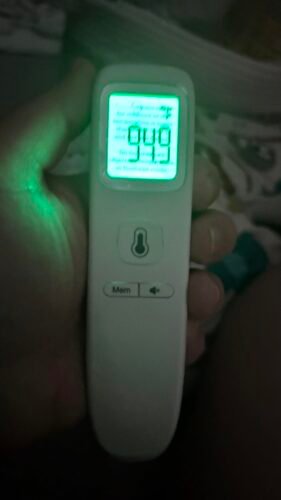 No-Touch Thermometer for Adults and Kids. Accurate Digital Baby Thermometer. Fever Alarm & Silent Mode. 2 in 1 Forehead & Object Mode photo review