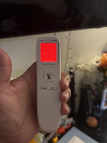 No-Touch Thermometer for Adults and Kids. Accurate Digital Baby Thermometer. Fever Alarm & Silent Mode. 2 in 1 Forehead & Object Mode photo review