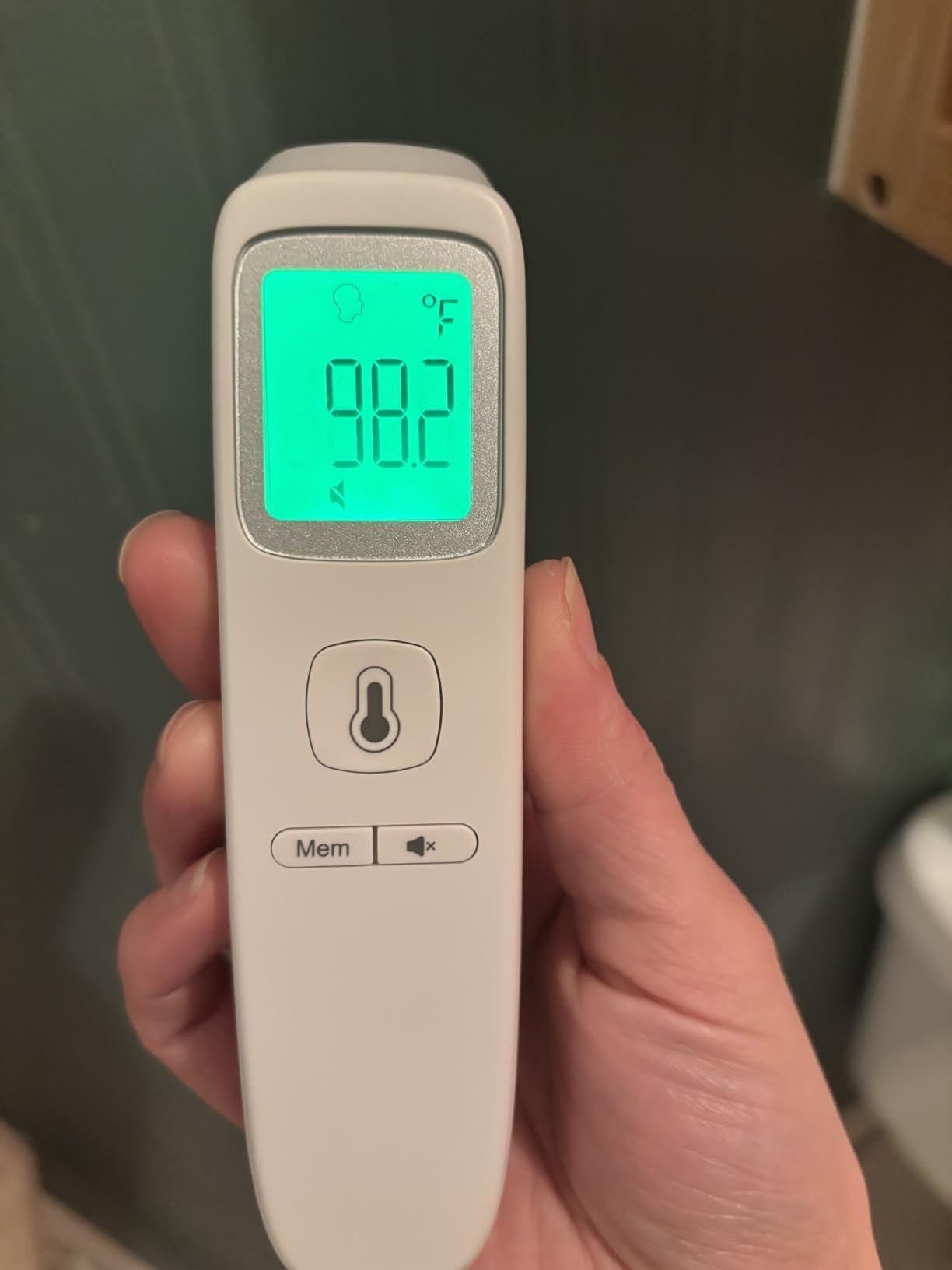 No-Touch Thermometer for Adults and Kids. Accurate Digital Baby Thermometer. Fever Alarm & Silent Mode. 2 in 1 Forehead & Object Mode photo review