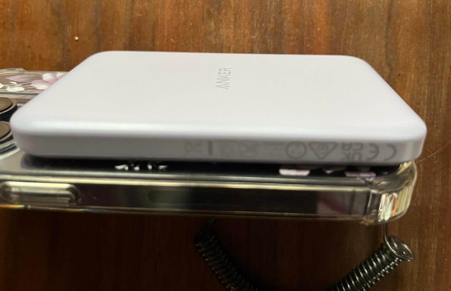 Anker 621 Magnetic Portable Charger (MagGo). 5.000mAh Wireless Power Bank with USB-C Cable. Magsafe-Compatible Battery Pack for iPhone 16/15/14/13/12 Series photo review