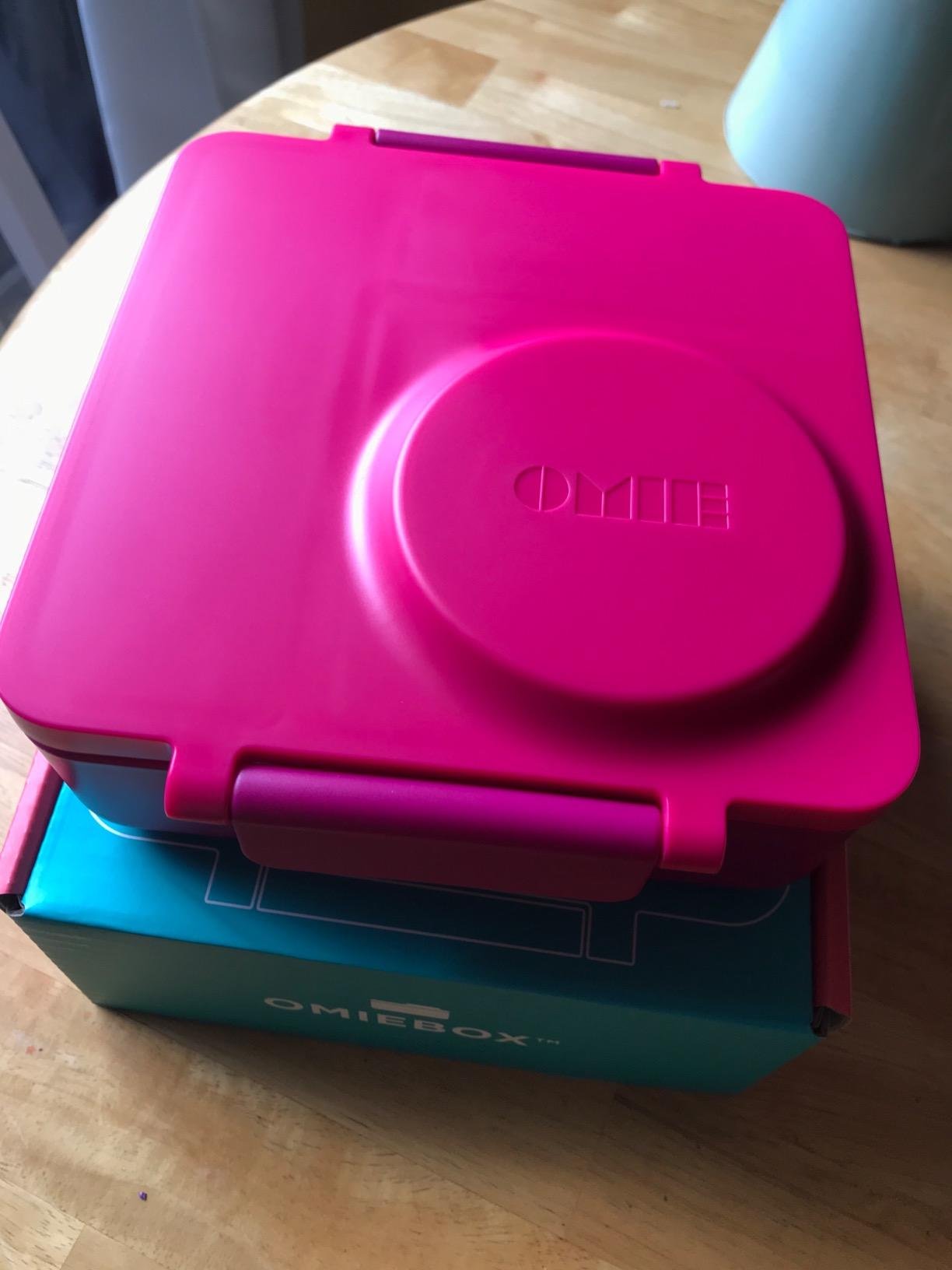 Omie OmieBox Bento Box for Kids - Insulated Lunch Box with Leak Proof Food Jar - 3 Compartments. 2 Temperature Zones - (Meadow) photo review