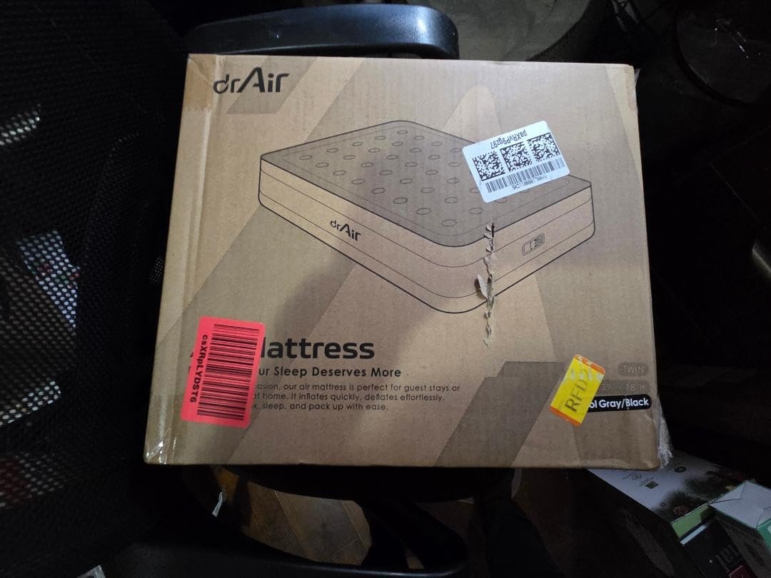 Queen Air Mattress with Built-in Pump. 18 Raised Blow Up Mattress. 800 lbs Max Honeycomb Air Bed. 48Hr Leak-Proof Test. 3min Inflatable Mattress for Home. Guests. Camping. Colchones inflables photo review