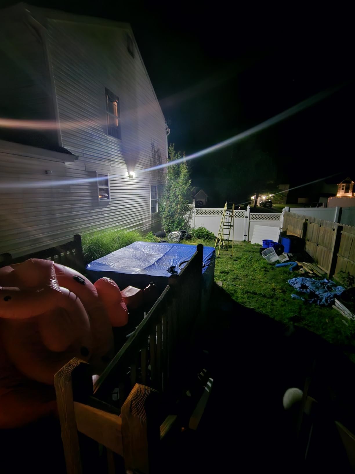 Tuffenough Solar Outdoor Lights 2500LM 210 LED Security Lights with Remote Control.3 Heads Motion Sensor Lights. IP65 Waterproof.270° Wide Angle Flood Wall Lights with 3 Modes(2 Packs) photo review