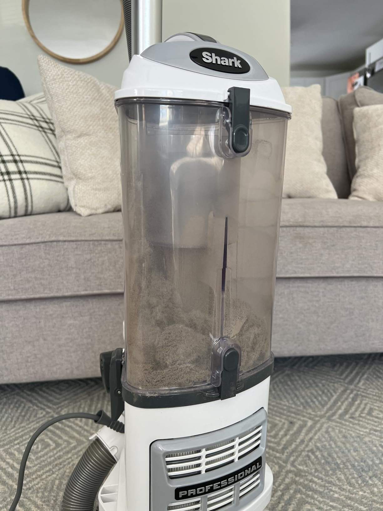 Shark Upright Vacuum. Navigator Lift-Away Deluxe with Large Dust Cup Capacity. HEPA Filter. Swivel Steering. Upholstery Tool & Crevice Tool. Blue. NV360 photo review