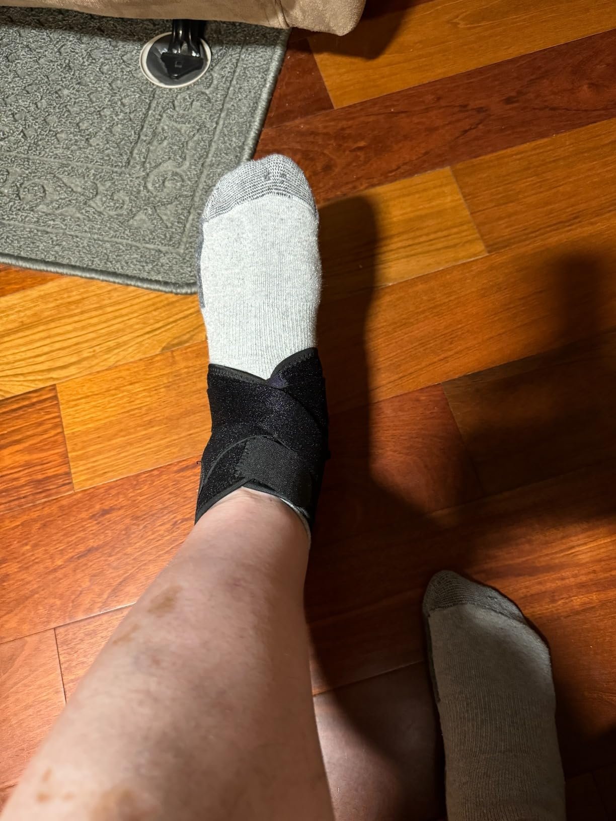 Bodyprox Ankle Support Brace. Breathable Neoprene Sleeve. Adjustable Wrap! (1 Pack) photo review