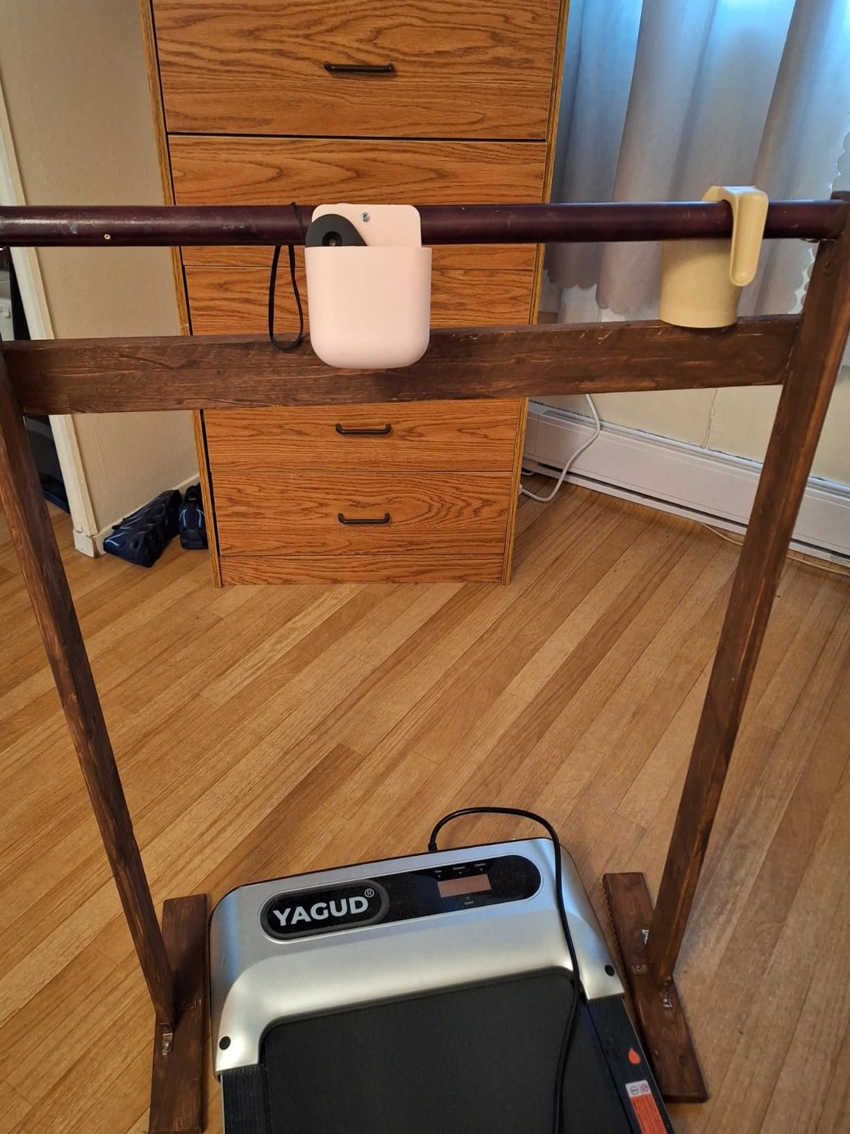 Under Desk Treadmill. Walking Pad for Home and Office. 2.5 HP Portable Walking Jogging Running Machine with Remote Control and LED Display photo review