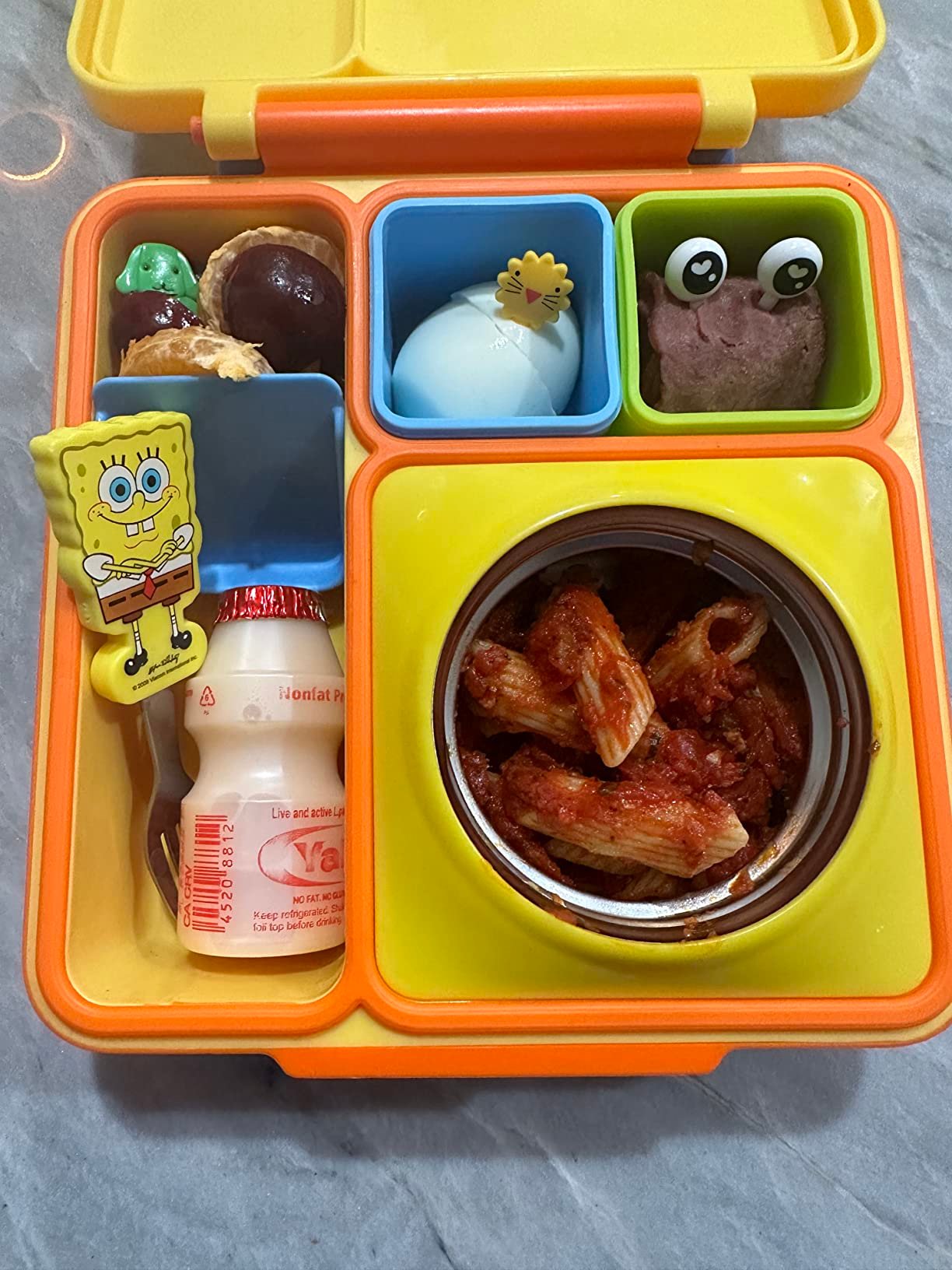Omie OmieBox Bento Box for Kids - Insulated Lunch Box with Leak Proof Food Jar - 3 Compartments. 2 Temperature Zones - (Meadow) photo review