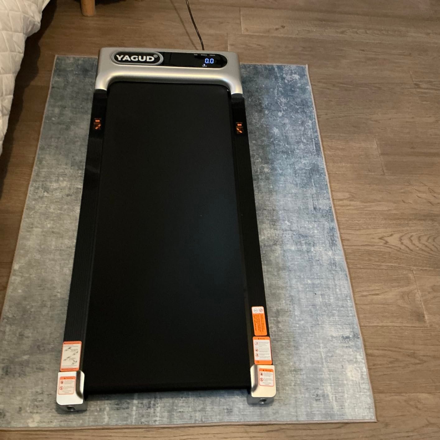 Under Desk Treadmill. Walking Pad for Home and Office. 2.5 HP Portable Walking Jogging Running Machine with Remote Control and LED Display photo review