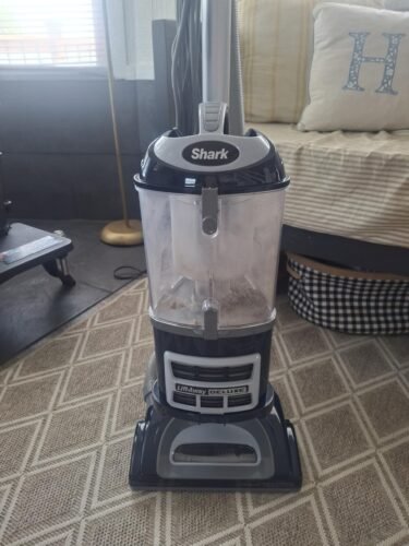 Shark Upright Vacuum. Navigator Lift-Away Deluxe with Large Dust Cup Capacity. HEPA Filter. Swivel Steering. Upholstery Tool & Crevice Tool. Blue. NV360 photo review