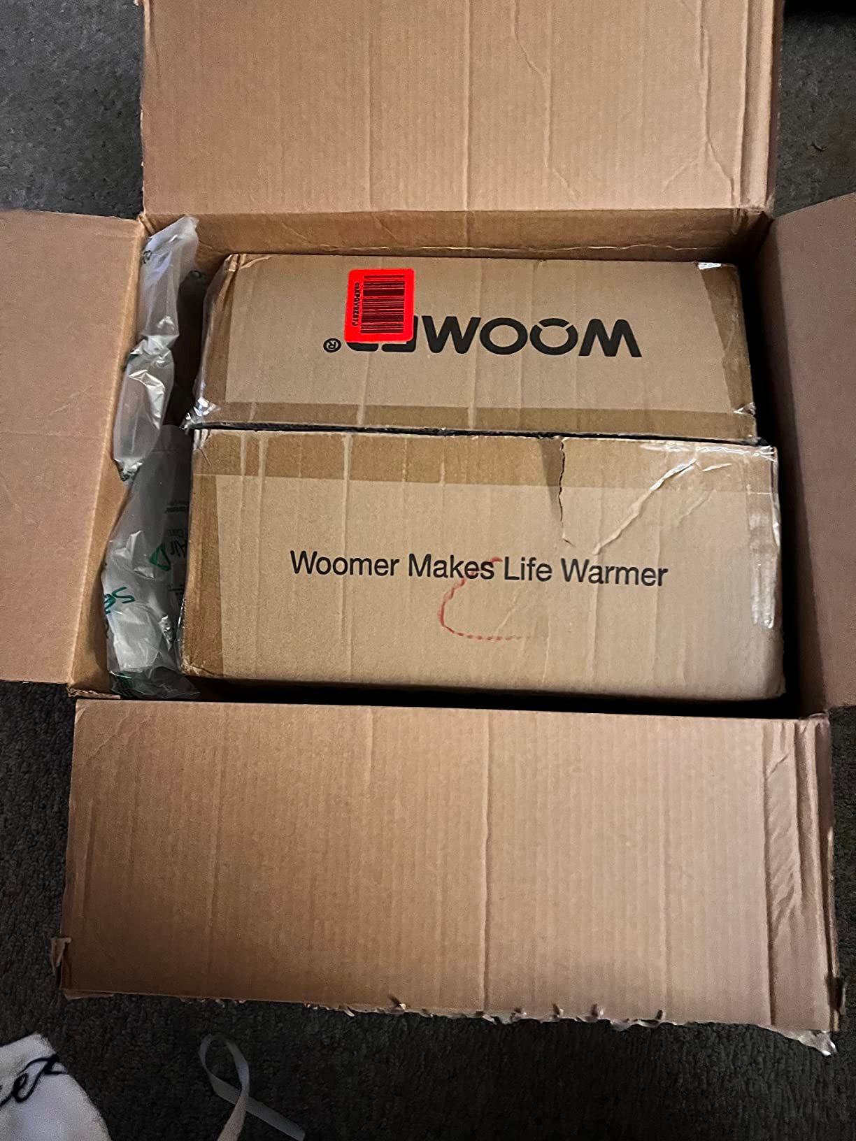 WOOMER Heated Blanket Throw 50 x 60. Electric Blanket Throw with 4 Heating Levels & 4H Auto Off. ETL Certified. Marble Grey Double-Sided Faux Fur. Over-Heat Protect. Machine Washable photo review