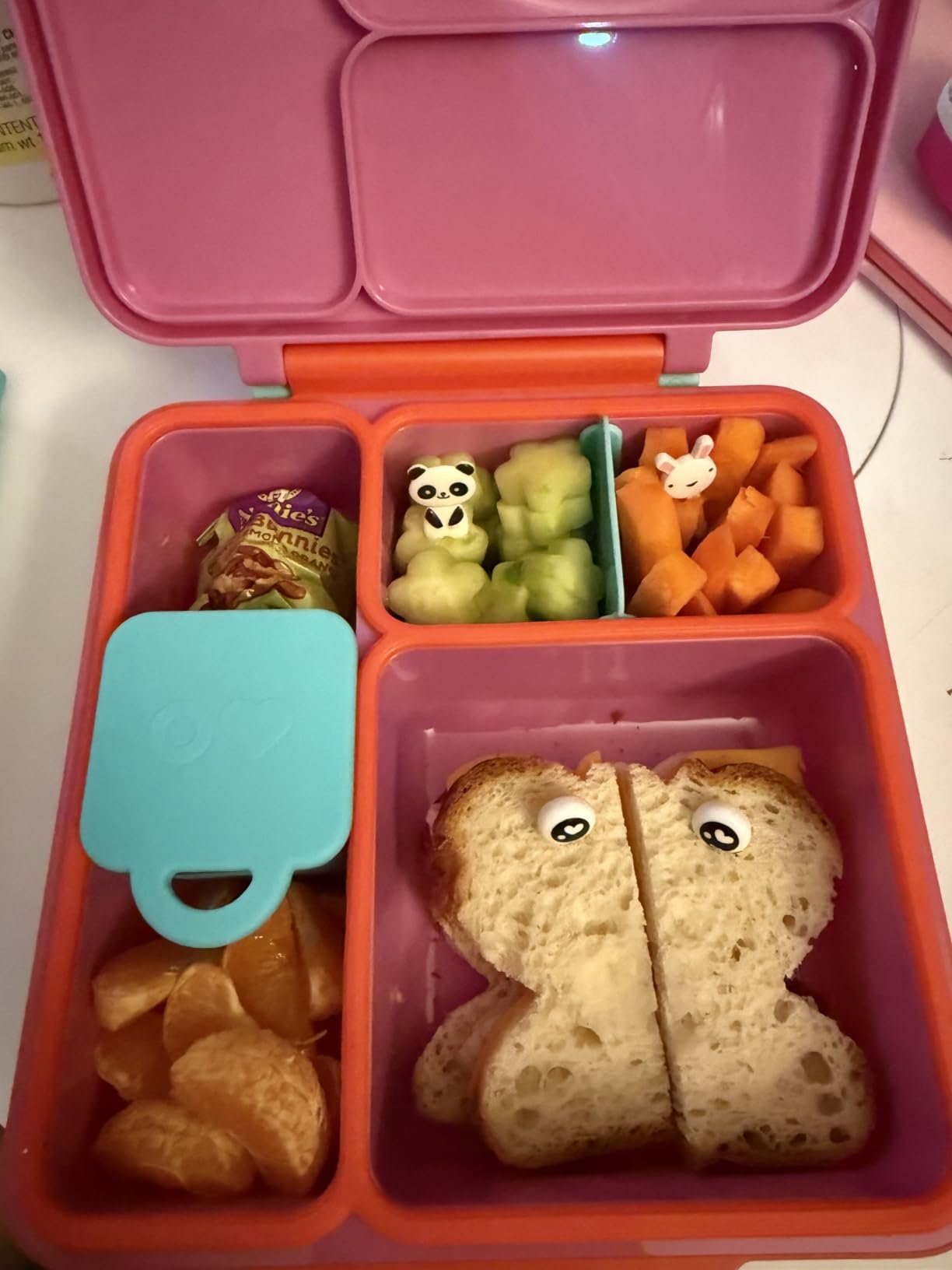 Omie OmieBox Bento Box for Kids - Insulated Lunch Box with Leak Proof Food Jar - 3 Compartments. 2 Temperature Zones - (Meadow) photo review