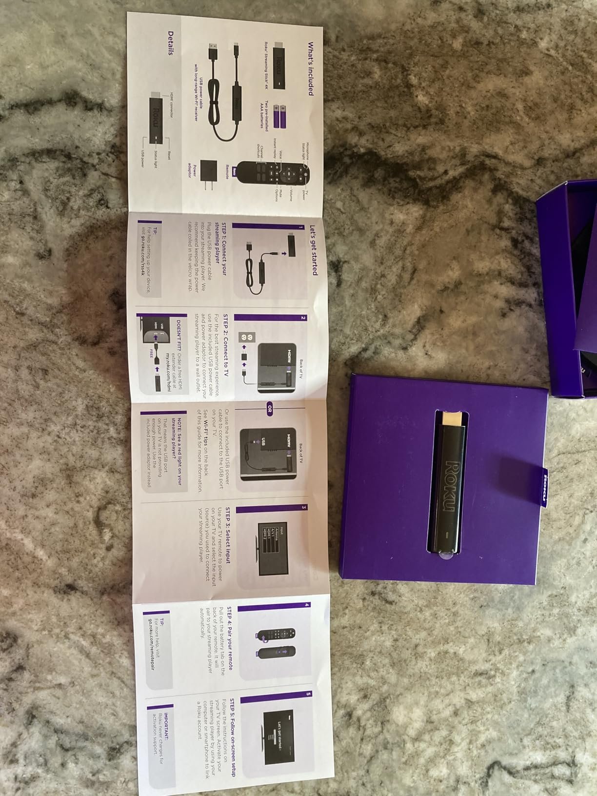 Roku Streaming Stick 4K - HDR & Dolby Vision Roku Streaming Device for TV with Voice Remote & Long-Range Wi-Fi - Free & Live TV photo review