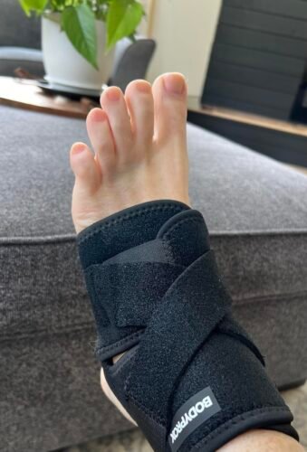 Bodyprox Ankle Support Brace. Breathable Neoprene Sleeve. Adjustable Wrap! (1 Pack) photo review