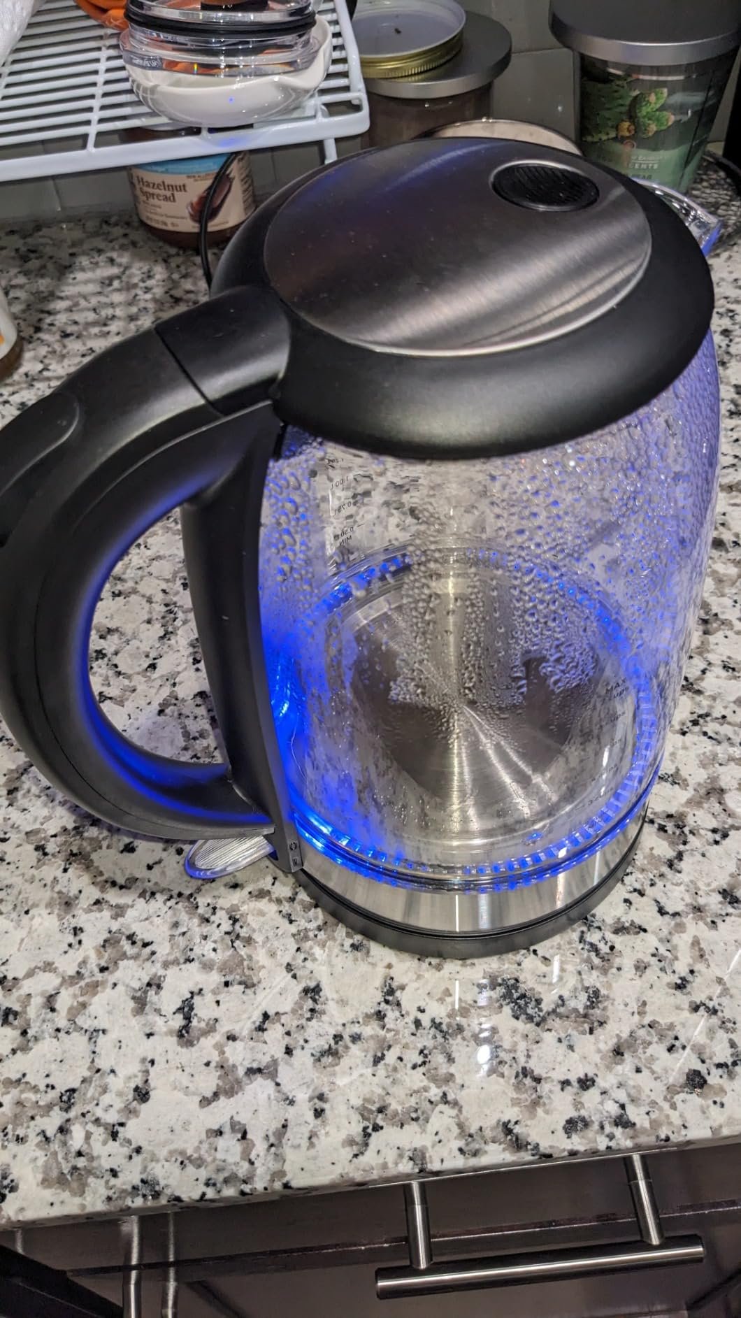 Cosori Electric Kettle. No Plastic Contact With Water. Wide Mouth For Easy Cleaning. Auto Shut Off. 1.7L Tea Kettle & Hot Water Boiler. Water Heater & Teapot. Borosilicate Glass. Black. 1500W photo review