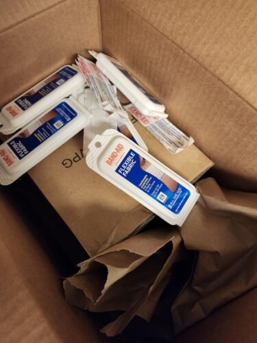 Band-Aid Brand Flexible Fabric Adhesive Bandages. Comfortable Flexible Protection & Wound Care of Minor Cuts & Scrapes. Quilt-Aid Technology to Cushion Painful Wounds. All One Size. 30 ct photo review