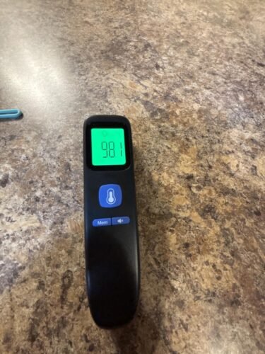No-Touch Thermometer for Adults and Kids. Accurate Digital Baby Thermometer. Fever Alarm & Silent Mode. 2 in 1 Forehead & Object Mode photo review