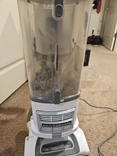 Shark Upright Vacuum. Navigator Lift-Away Deluxe with Large Dust Cup Capacity. HEPA Filter. Swivel Steering. Upholstery Tool & Crevice Tool. Blue. NV360 photo review