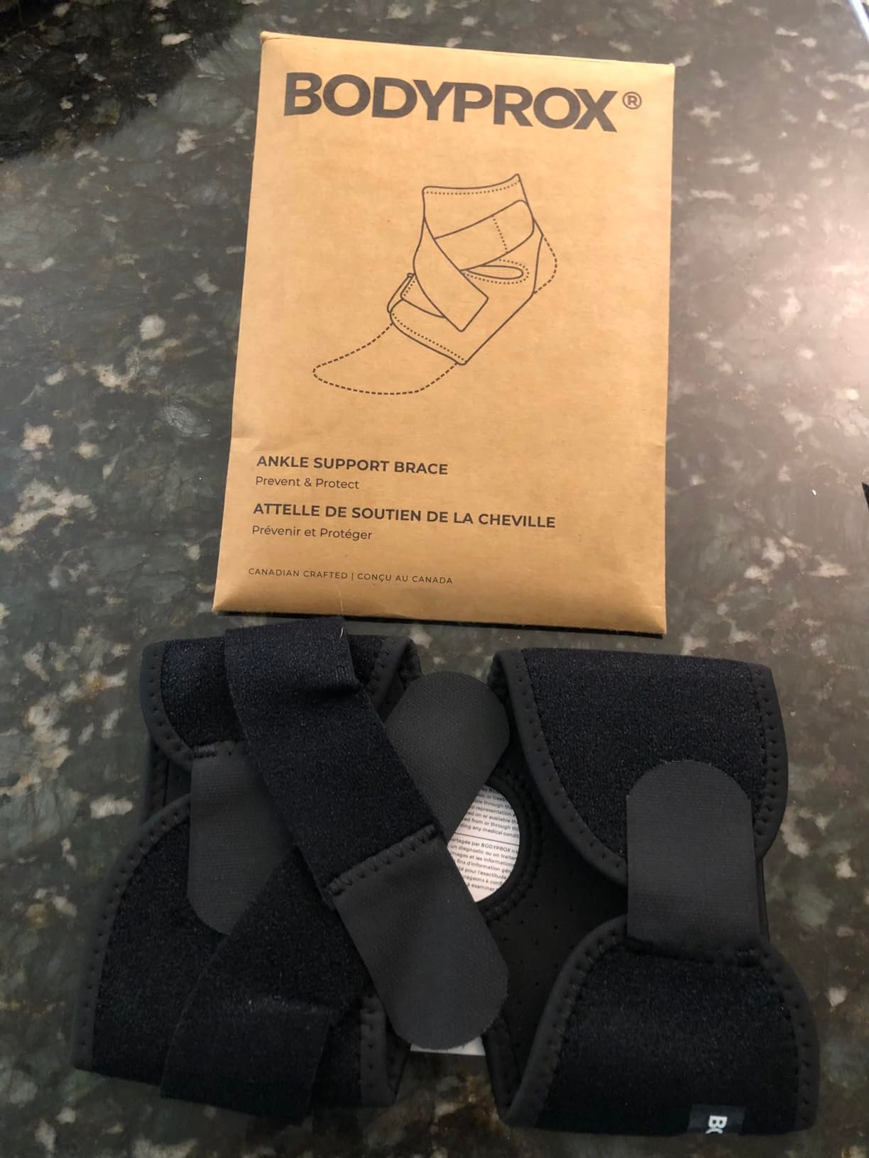 Bodyprox Ankle Support Brace. Breathable Neoprene Sleeve. Adjustable Wrap! (1 Pack) photo review