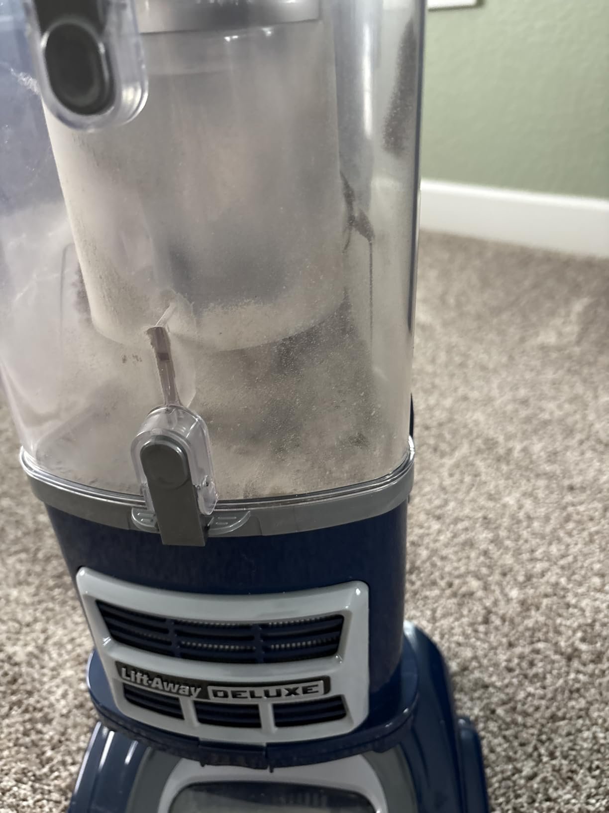 Shark Upright Vacuum. Navigator Lift-Away Deluxe with Large Dust Cup Capacity. HEPA Filter. Swivel Steering. Upholstery Tool & Crevice Tool. Blue. NV360 photo review