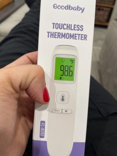 No-Touch Thermometer for Adults and Kids. Accurate Digital Baby Thermometer. Fever Alarm & Silent Mode. 2 in 1 Forehead & Object Mode photo review