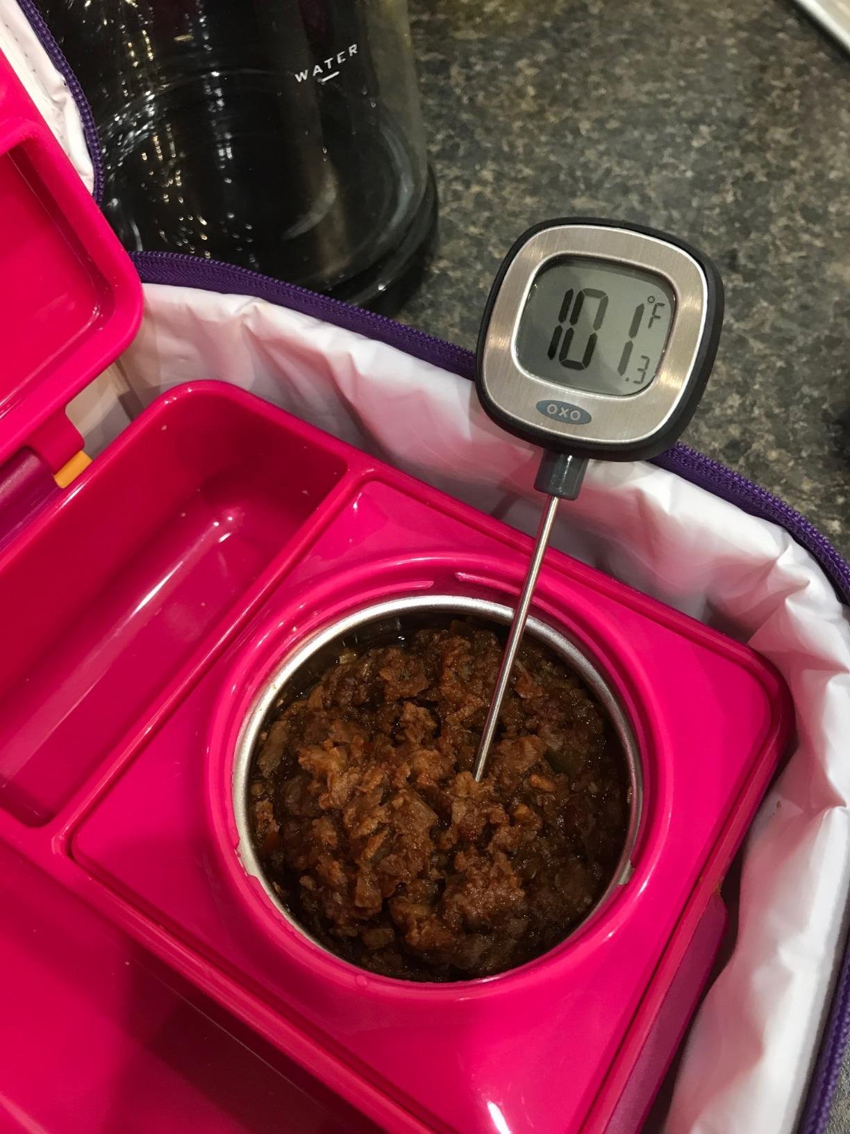 Omie OmieBox Bento Box for Kids - Insulated Lunch Box with Leak Proof Food Jar - 3 Compartments. 2 Temperature Zones - (Meadow) photo review