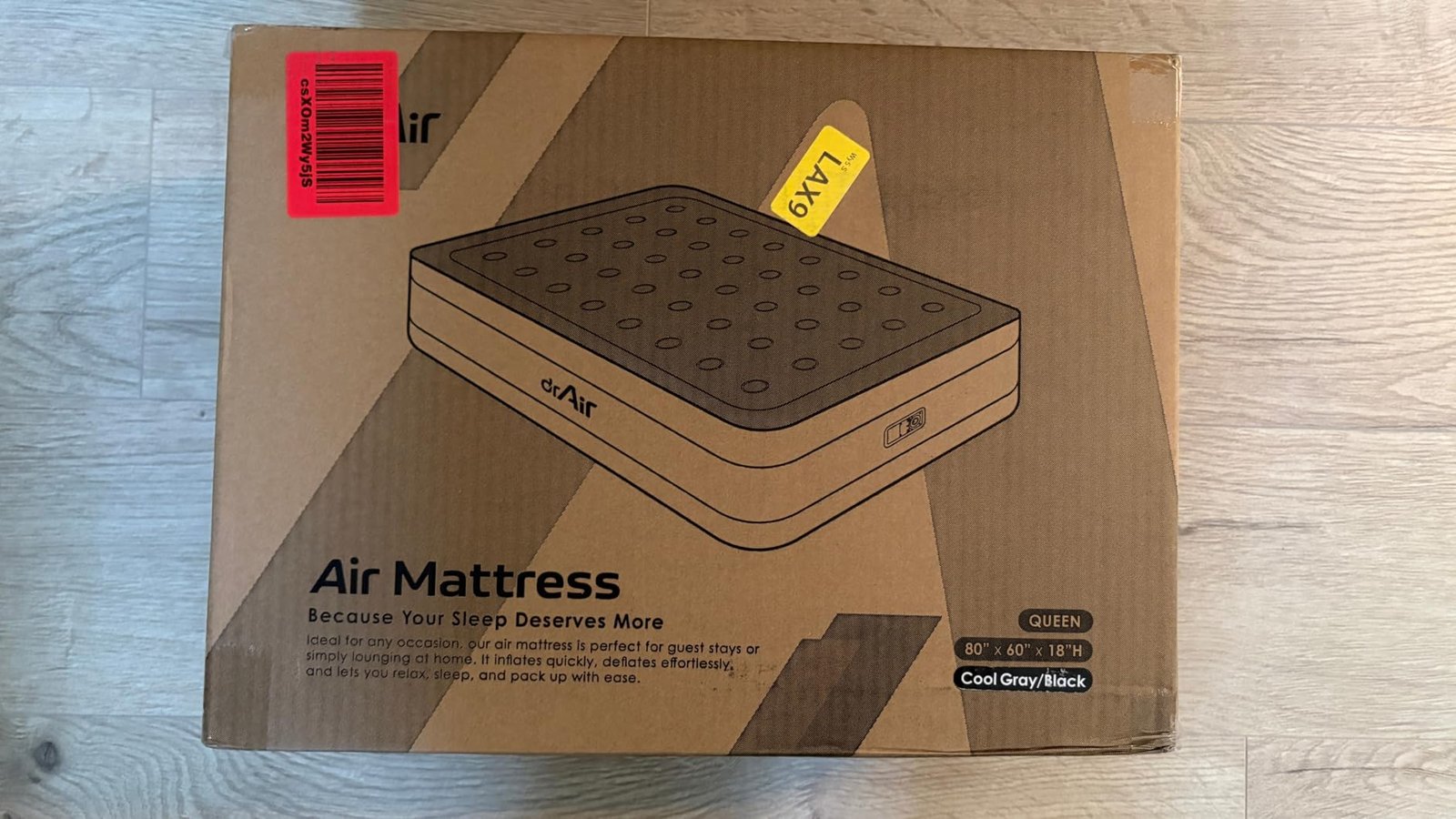 Queen Air Mattress with Built-in Pump. 18 Raised Blow Up Mattress. 800 lbs Max Honeycomb Air Bed. 48Hr Leak-Proof Test. 3min Inflatable Mattress for Home. Guests. Camping. Colchones inflables photo review