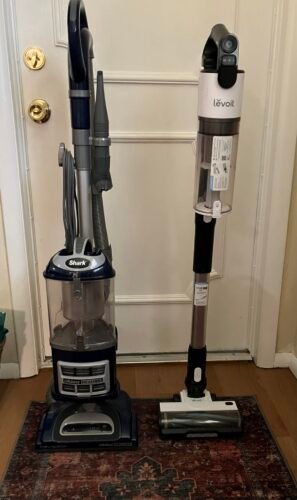 Shark Upright Vacuum. Navigator Lift-Away Deluxe with Large Dust Cup Capacity. HEPA Filter. Swivel Steering. Upholstery Tool & Crevice Tool. Blue. NV360 photo review