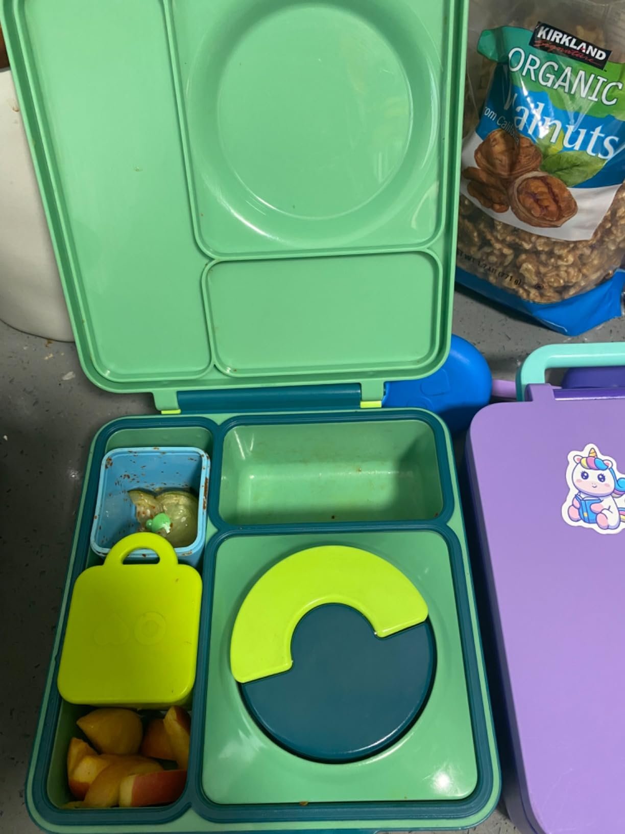 Omie OmieBox Bento Box for Kids - Insulated Lunch Box with Leak Proof Food Jar - 3 Compartments. 2 Temperature Zones - (Meadow) photo review