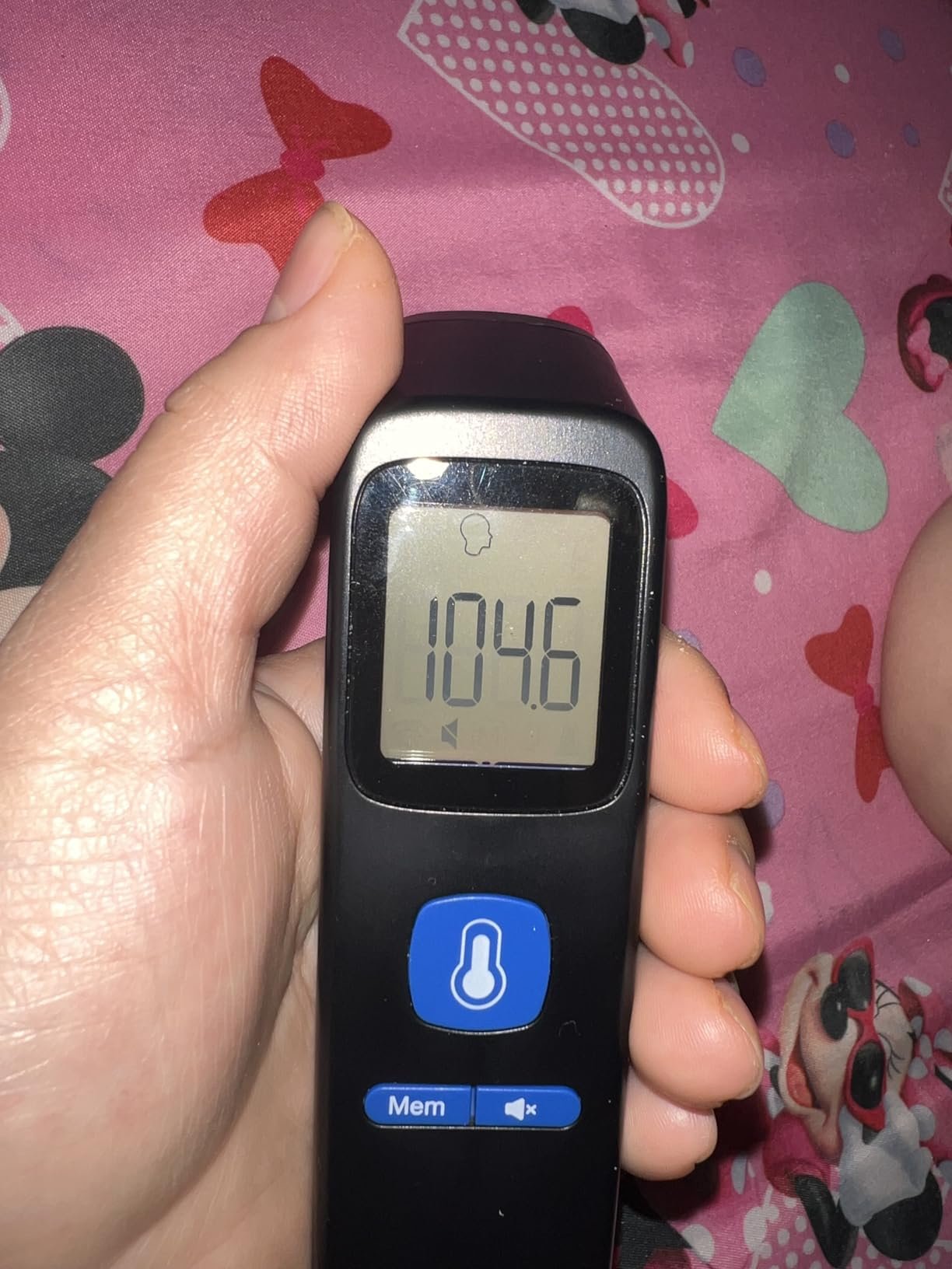 No-Touch Thermometer for Adults and Kids. Accurate Digital Baby Thermometer. Fever Alarm & Silent Mode. 2 in 1 Forehead & Object Mode photo review