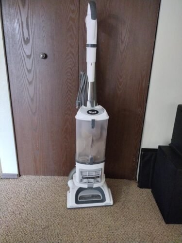Shark Upright Vacuum. Navigator Lift-Away Deluxe with Large Dust Cup Capacity. HEPA Filter. Swivel Steering. Upholstery Tool & Crevice Tool. Blue. NV360 photo review