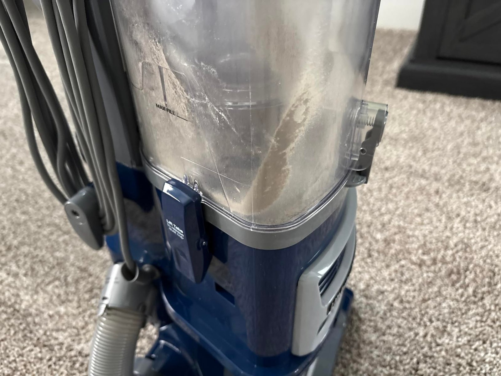 Shark Upright Vacuum. Navigator Lift-Away Deluxe with Large Dust Cup Capacity. HEPA Filter. Swivel Steering. Upholstery Tool & Crevice Tool. Blue. NV360 photo review